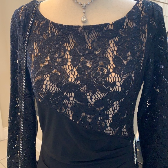 NWOT TAHARI Formal gown sequin maxi dress. Mother of the bride dress. - Picture 3 of 17